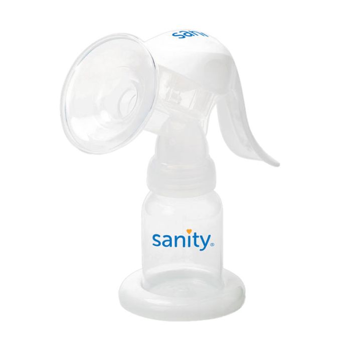 Pompa manuala de san Sanity Easy Comfort, cu clapeta, biberon si tetina BPA free BITsanityeasyconfort