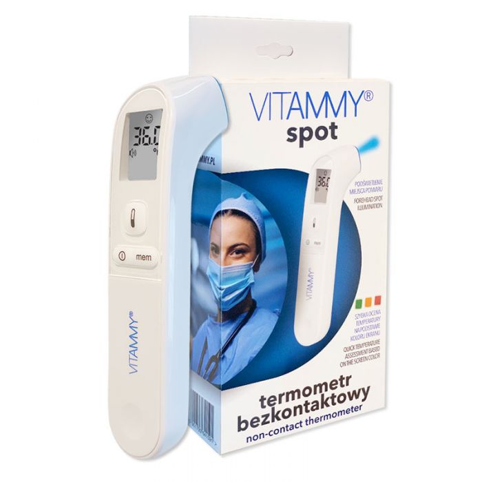 Termometru non-contact Vitammy Spot, tehnologie infrarosu, pentru frunte, uz casnic si profesional BITvitammy-spot