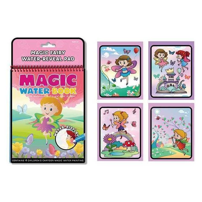 Carte de colorat cu apa Magic Water Book Bambinice BN046 BBJBN046_Zane