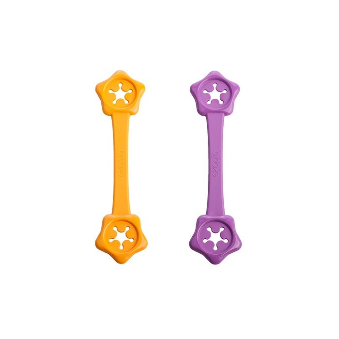 Set suport de prindere baveta, eKoala, Orange/Purple KRTEK051