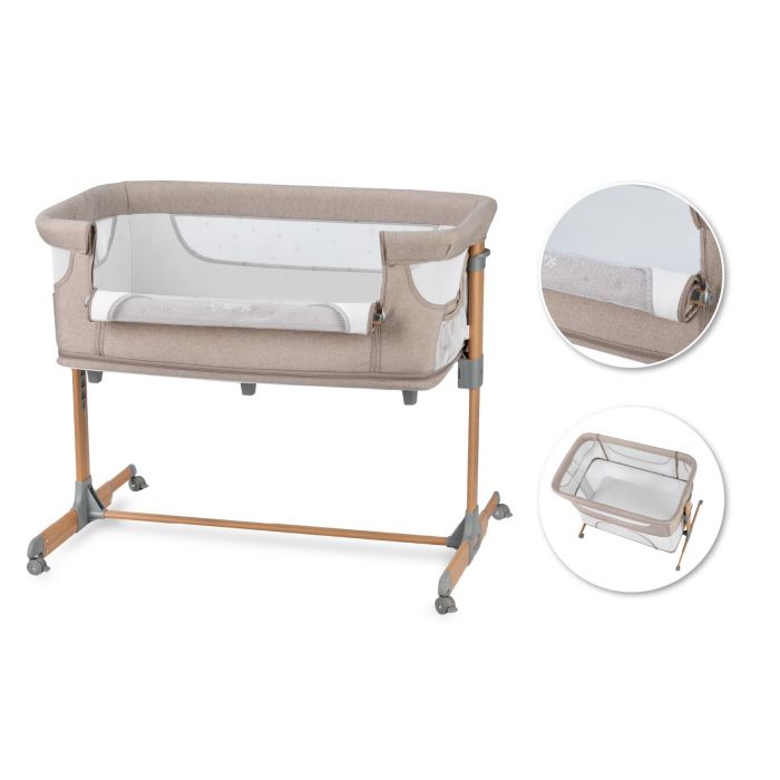 Co-sleeper MoMi, Smart Bed 4 in 1 - Beige KRTLOZE00001