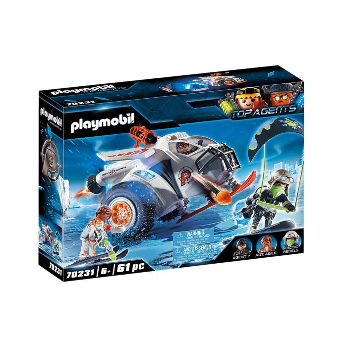 Playmobil - Echipa De Spioni Cu Planor De Zapada ARTPM70231