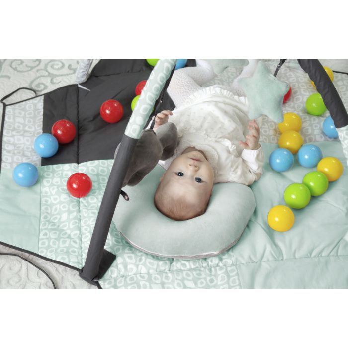 Centru de joaca cu bile BabyJem Toy Ball Play Mat (Culoare: Verde) JEMbj_6901