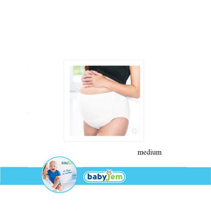 Chiloti pentru gravide BabyJem (Marime: L, Culoare: Crem) JEMbj_0184