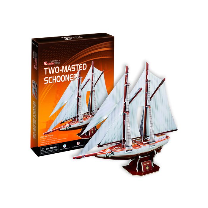 PUZZLE 3D - CBF2 - TWO MASTED SCHOONER NCRT4007H