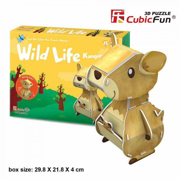 PUZZLE 3D - CBFB - Colectia Animale Salbatice - Cangurul NCRK1504h