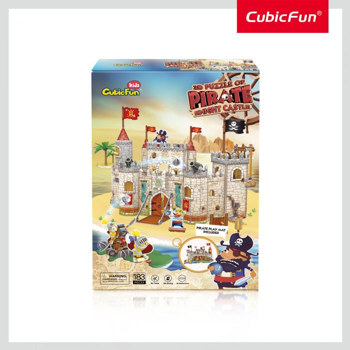 Cubic Fun - Puzzle 3D Castelul Piratilor 183 Piese ARTCUP833h