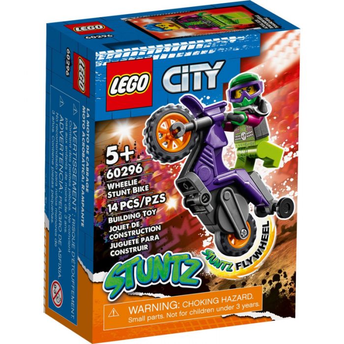 LEGO CITY MOTOCICLETA DE CASCADORIE WEELIE 60296 VIVLEGO60296