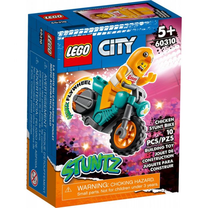 LEGO CITY MOTOCICLETA DE CASCADORII CU GAINA 60310 VIVLEGO60310