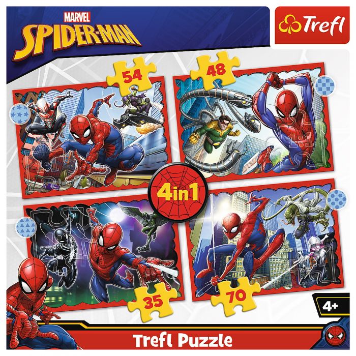 PUZZLE TREFL 4IN1 SPIDERMAN - EROUL SPIDERMAN VIV34384