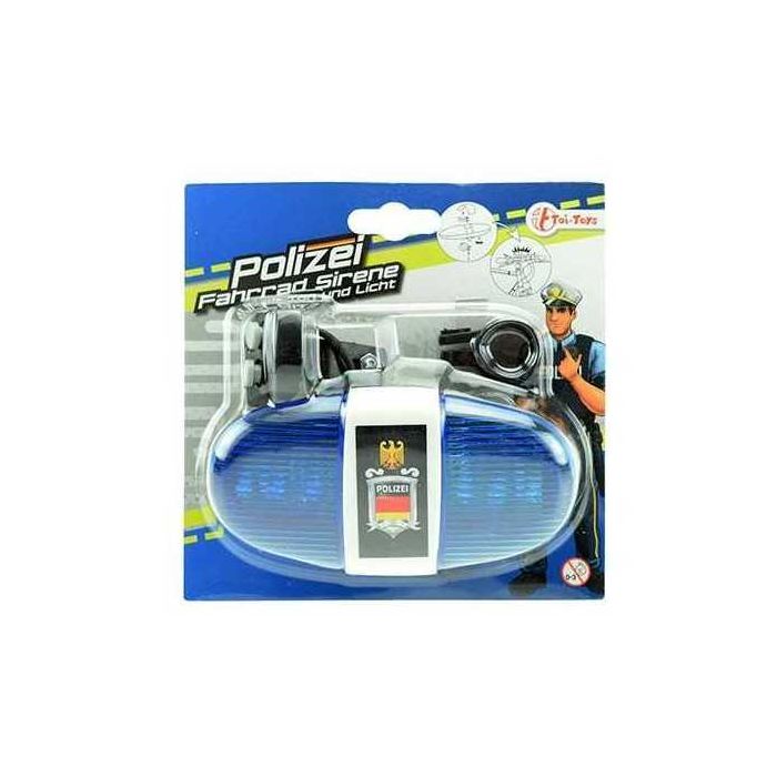 Lumina si sirena pentru bicicleta Politie Toi-Toys TT55008A BBJTT55008A_Albastru