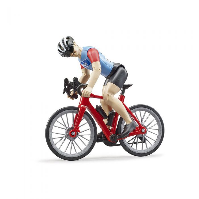 Bruder - Figurina Ciclist Cu Bicicleta De Curse ARTBR63110