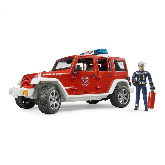 Bruder - Jeep Wrangler Unlimited Rubicon De Pompieri Cu Figurina ARTBR02528