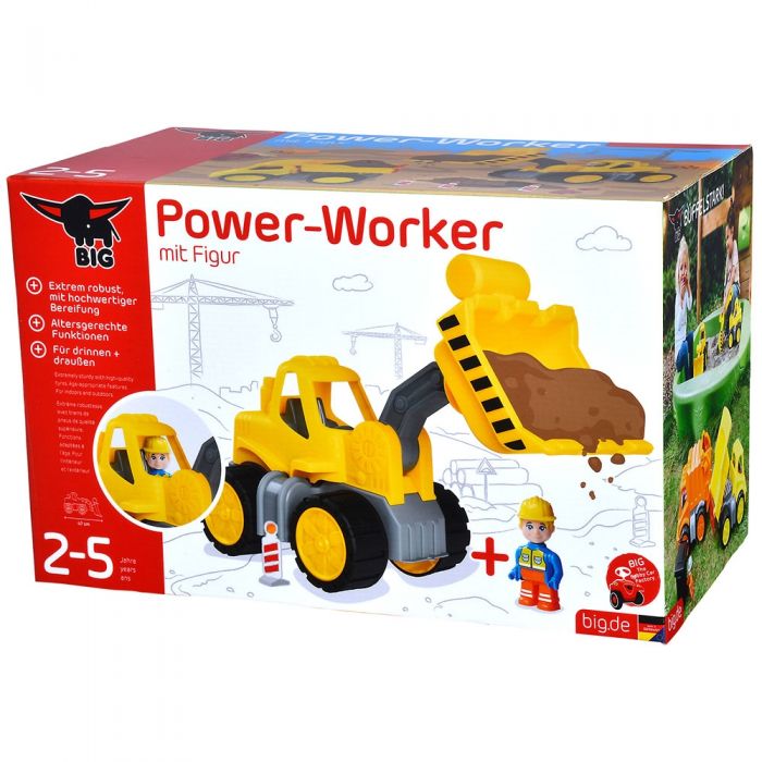 Buldozer Big Power Worker Wheel Loader cu figurina HUBS800054837