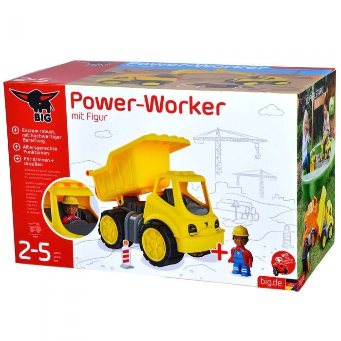 Camion basculant Big Power Worker cu figurina HUBS800054836