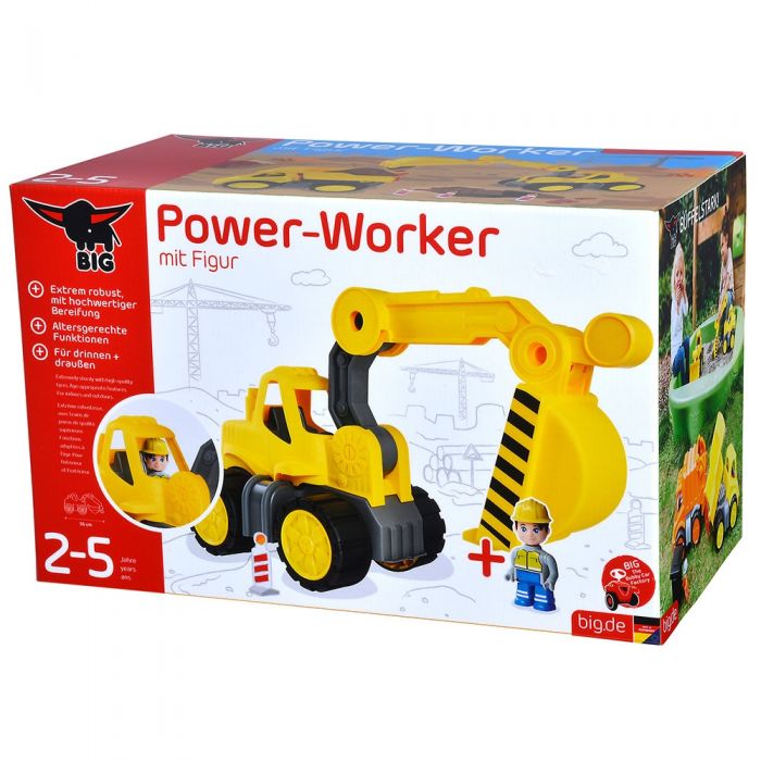 Excavator Big Power Worker cu figurina HUBS800054835