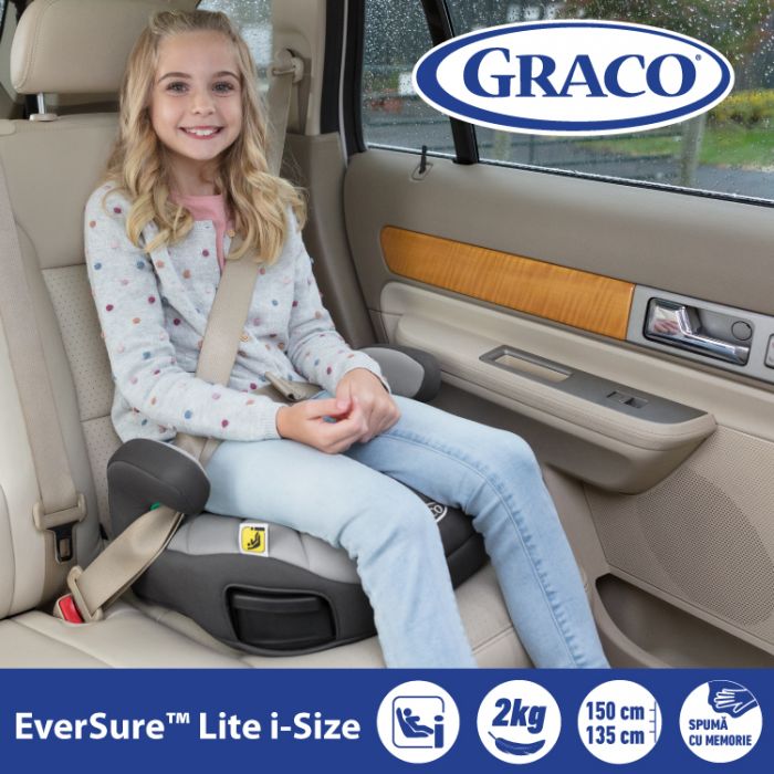 Inaltator auto Graco EverSure Lite i-Size Ebony ERF5060624772351