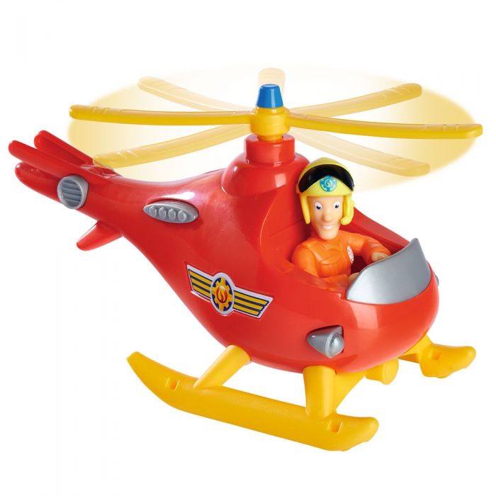 Elicopter Simba Fireman Sam Wallaby cu figurina Tom HUBS109252507038