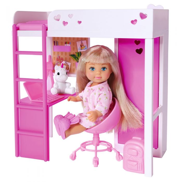Papusa Simba Evi Love My Room 12 cm cu figurina si accesorii HUBS105733601