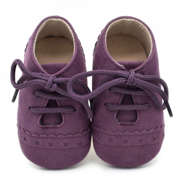 Pantofiori eleganti bebelusi (Marime: 6-12 Luni, Culoare: Gri inchis) JEMf55aba22