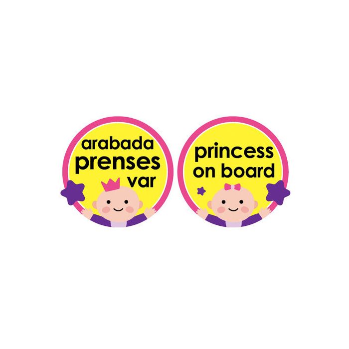 Semn luneta Baby/Prince/Princess on board cu ventuza (Culoare: Bleu) JEMbj_0943