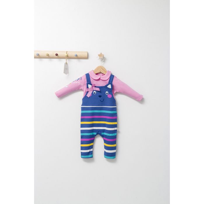 Set salopeta cu bluzita pentru bebelusi Colorful autum, Tongs baby (Culoare: Albastru, Marime: 6-9 luni) JEMtgs_4437_2