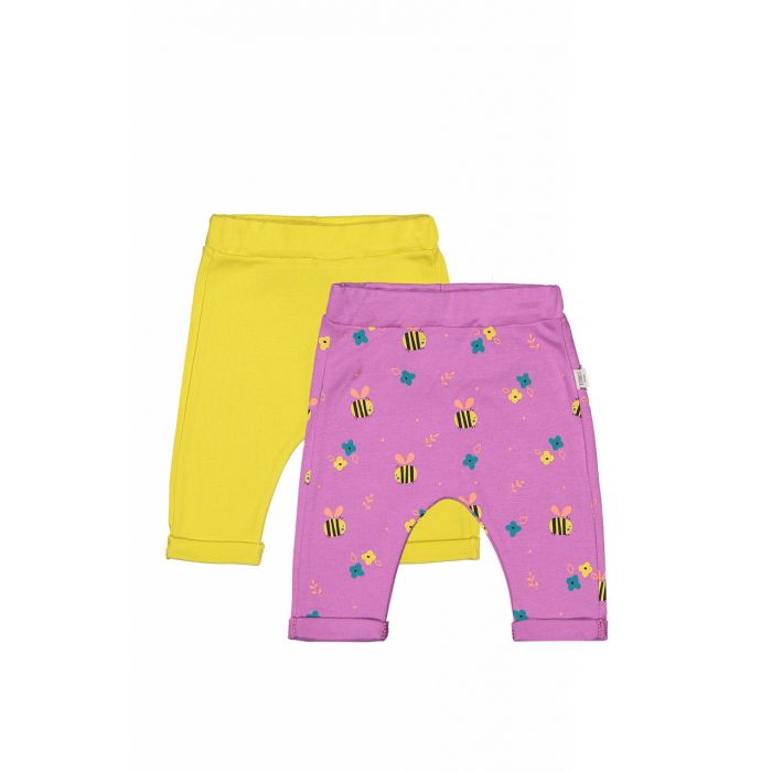 Set de 2 perechi de pantaloni Albinute pentru bebelusi, Tongs baby (Marime: 3-6 Luni, Culoare: Roz aprins) JEMtgs_3195_9