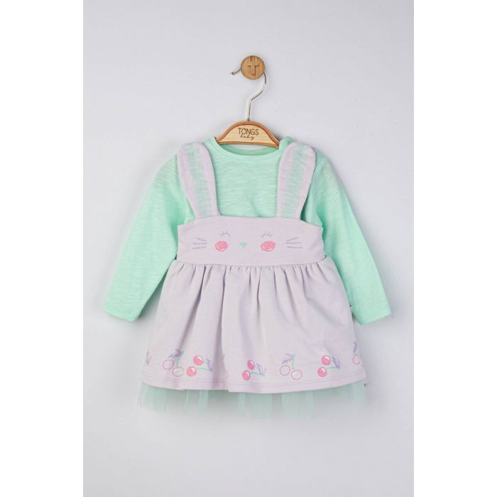 Set rochita cu bluzita pentru fetite Cirese, Tongs baby (Culoare: Galben, Marime: 6-9 luni) JEMtgs_4212_8