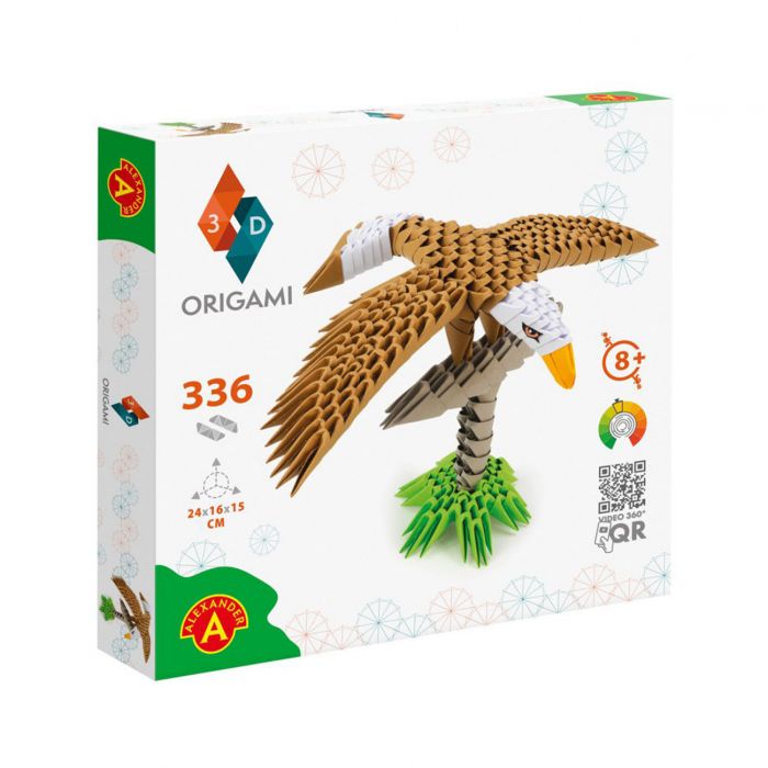 Kit Origami 3D Vultur +8 ani, Alexander Games KDGAXG-2551