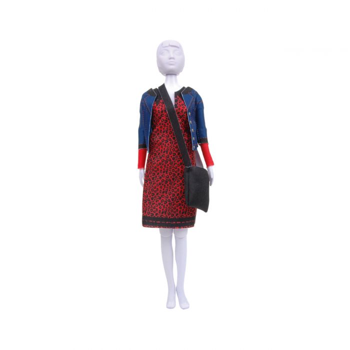 Set de croitorie hainute pentru papusi Couture Lizzy Leopard, Dress Your Doll KDGPN-0183273