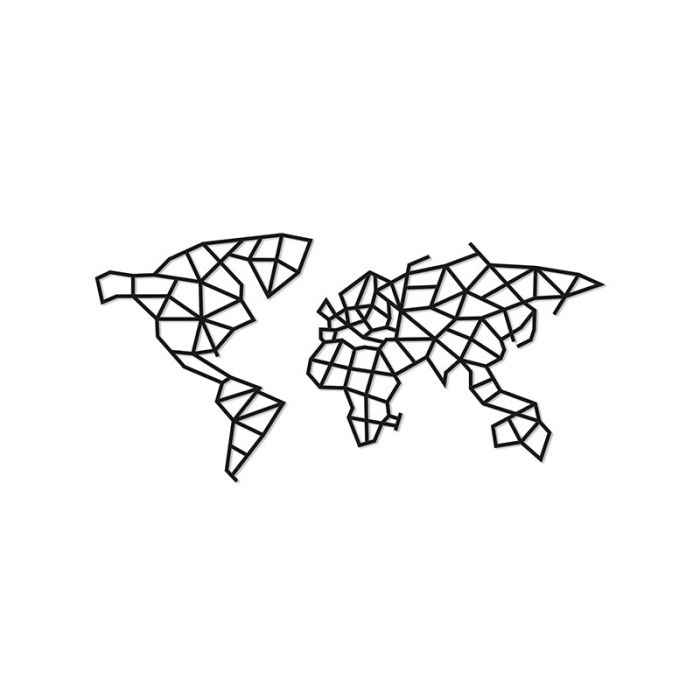 Puzzle 3D decorativ WORLD MAP din lemn 324 piese @ EWA KDGEWA00083