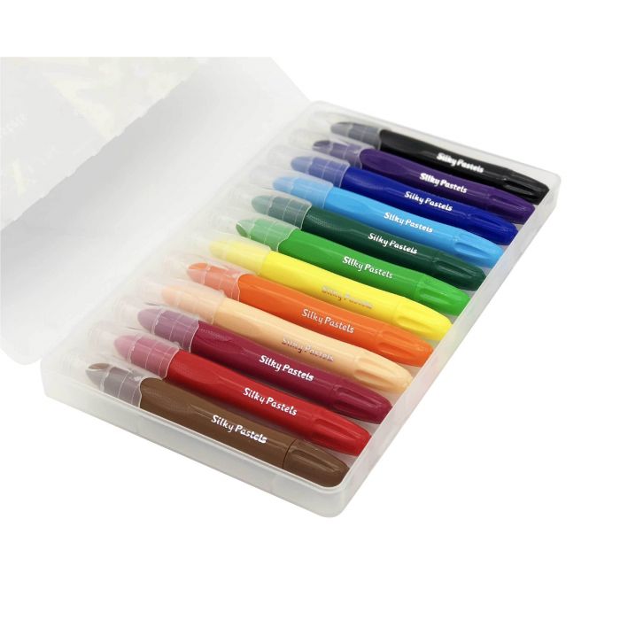Set 12 pasteluri colorate Silky Pastels, Nexus KDGNX270500