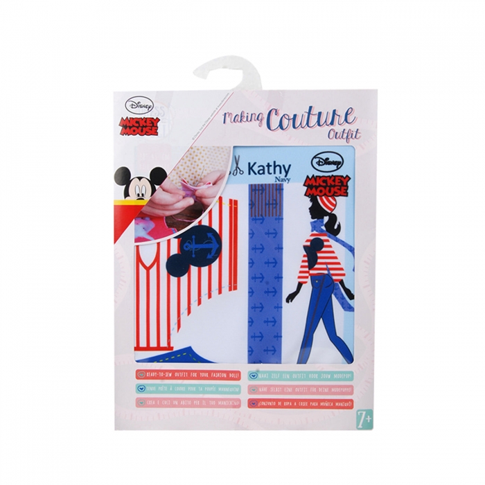 Set de croitorie hainute pentru papusi Couture Disney Kathy Navy, Dress Your Doll KDGPN-0168798