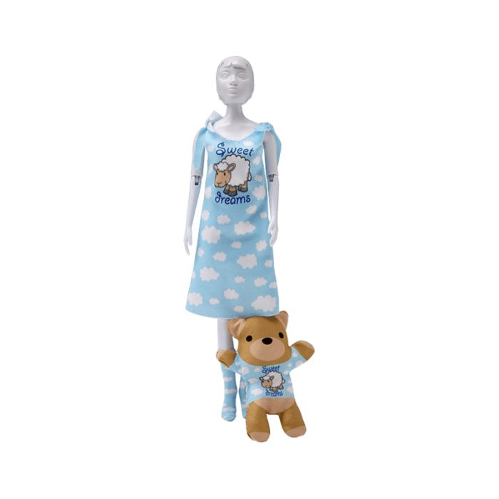 Set de croitorie hainute pentru papusi Couture Sleepy Sweet Dreams, Dress Your Doll KDGPN-0164648