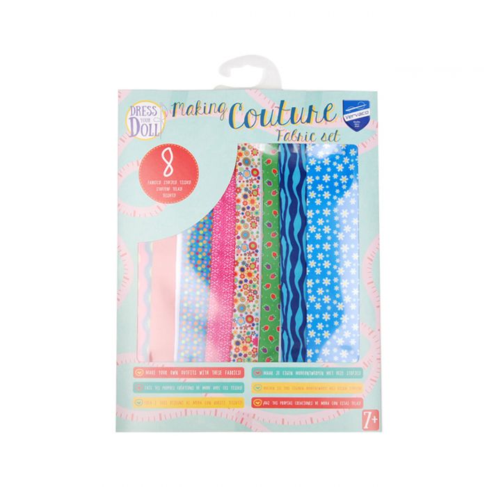 Set de materiale hainute pentru papusi Couture Blue Daisy, Dress Your Doll KDGPN-0164672