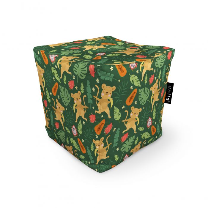 Fotoliu Units Puf Bean Bag tip cub, impermeabil, maimute si frunze BEANUNB-CU-045-001