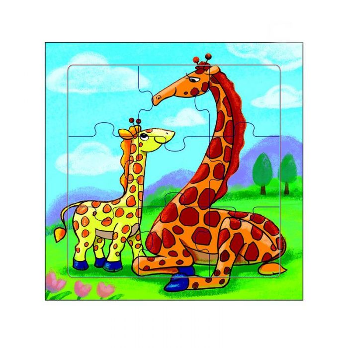 Puzzle educativ girafe, 18m+ MAMAMEMO KDGAS85295