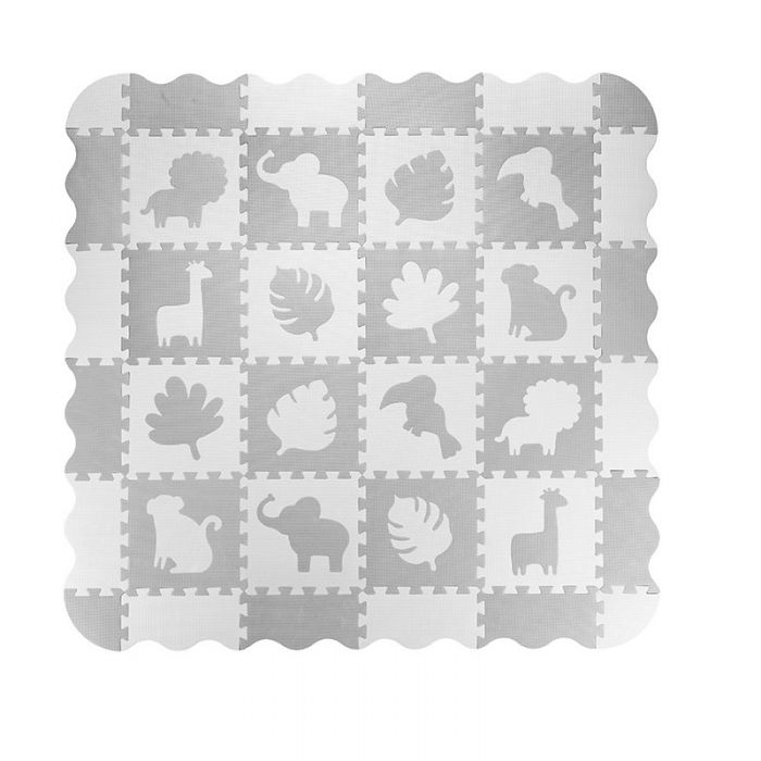 Covoras de joaca Puzzle 150x150 cm, Momi Zawi - Grey KRTMAED00013
