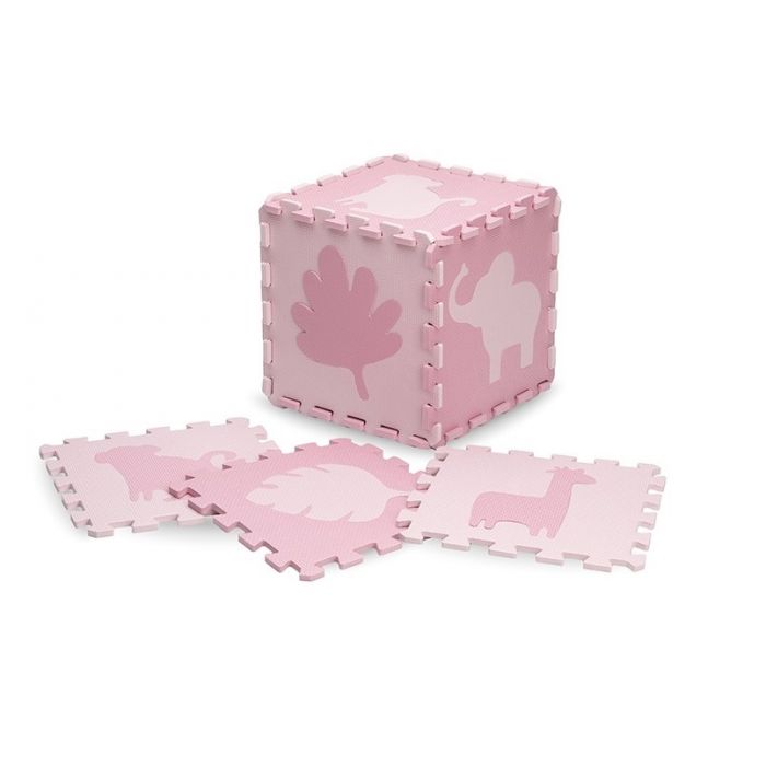 Covoras de joaca Puzzle 150x150 cm, Momi Zawi - Pink KRTMAED00012