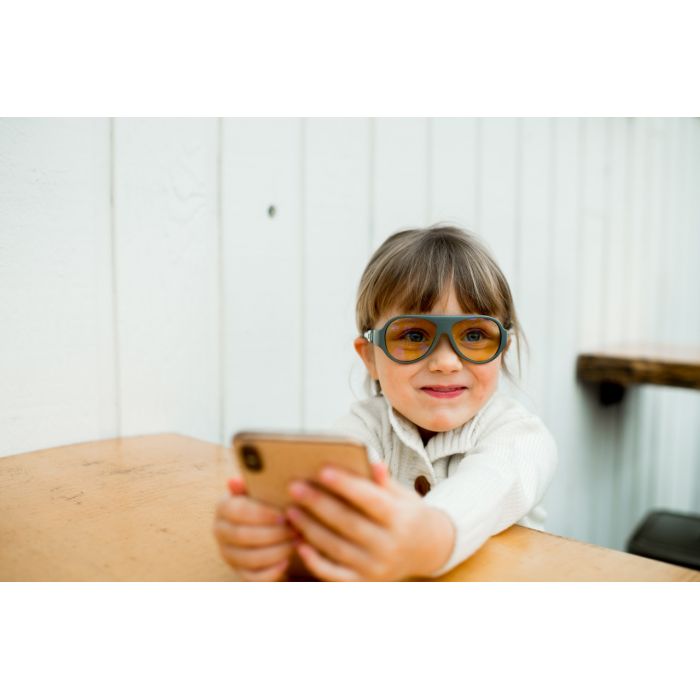 Ochelari pentru copii cu protectie impotriva ecranelor Click & Change ScreenSafe, 2-5 ani, Gri, Mokki JEMmokki_MO8016
