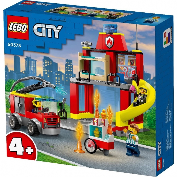 LEGO CITY STATIA SI MASINA DE POMPIERI 60375 VIVLEGO60375