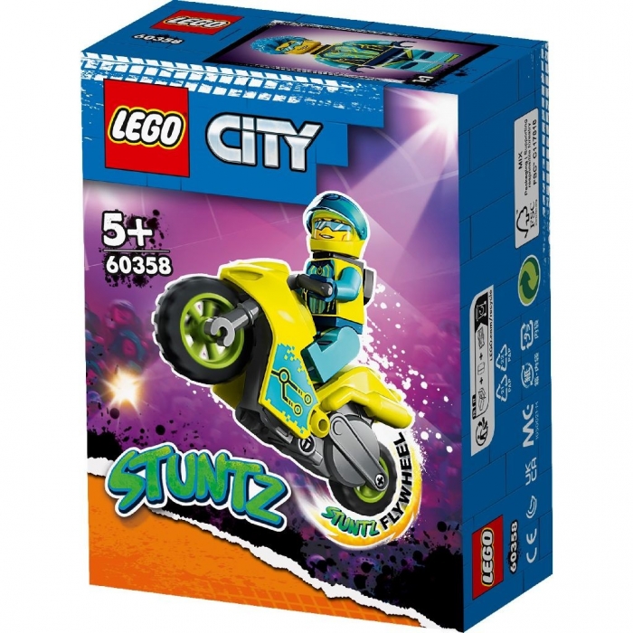 LEGO CITY STUNTZ MOTOCICLETA DE CASCADORIE CIBERNETICA 60358 VIVLEGO60358