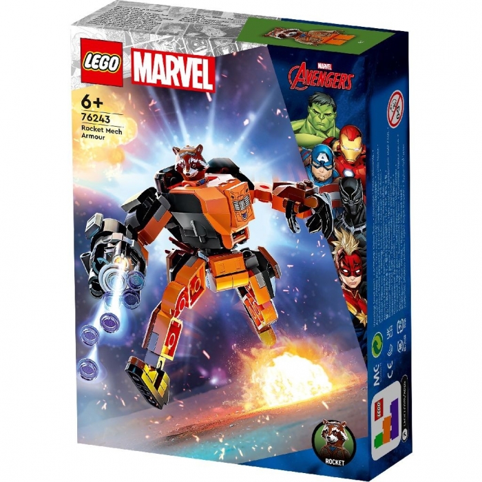 LEGO SUPER HEROES ARMURA DE ROBOT A LUI ROCKET 76243 VIVLEGO76243
