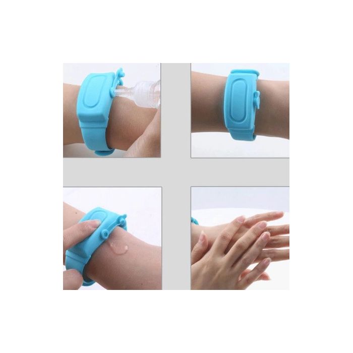Bratara Dispenser pentru dezinfectant maini (Culoare: Bleu) JEMbradisp6