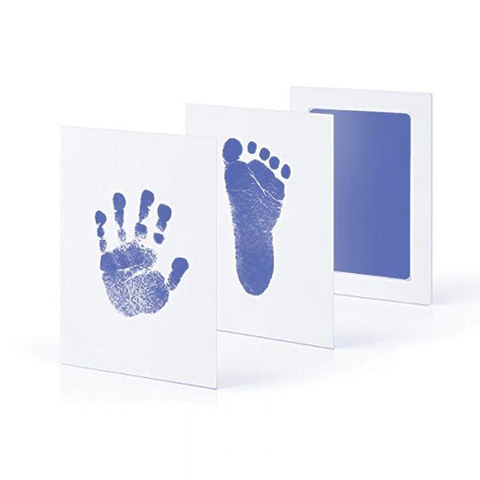 Kit amprenta pentru manuta si piciorus (Culoare: Albastru) JEMdrl313