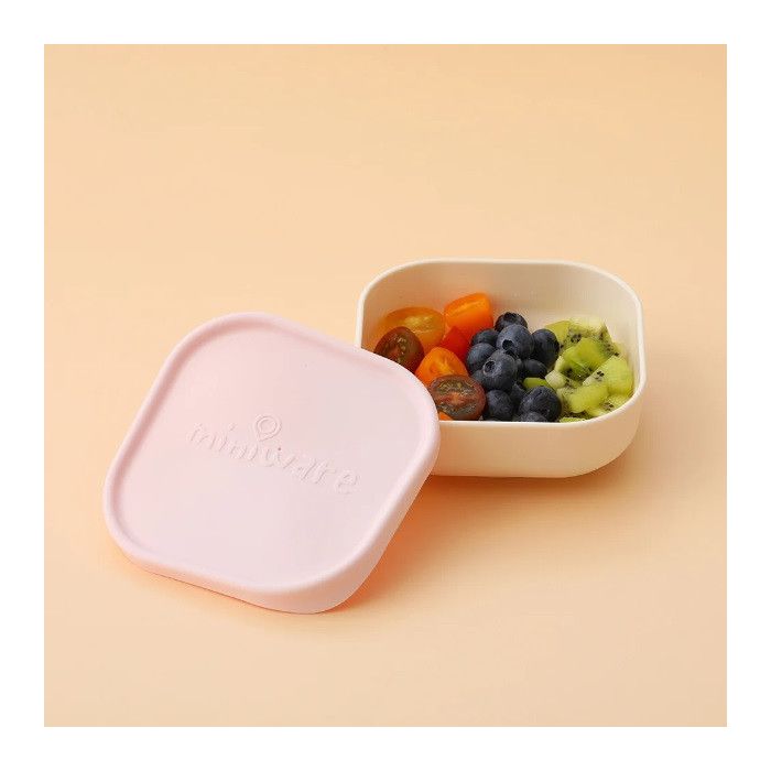 Bol pentru hrana bebelusi Miniware Snack Bowl, 100% din materiale naturale biodegradabile, Vanilla/Cotton Candy JEMmw_MWSBSVC