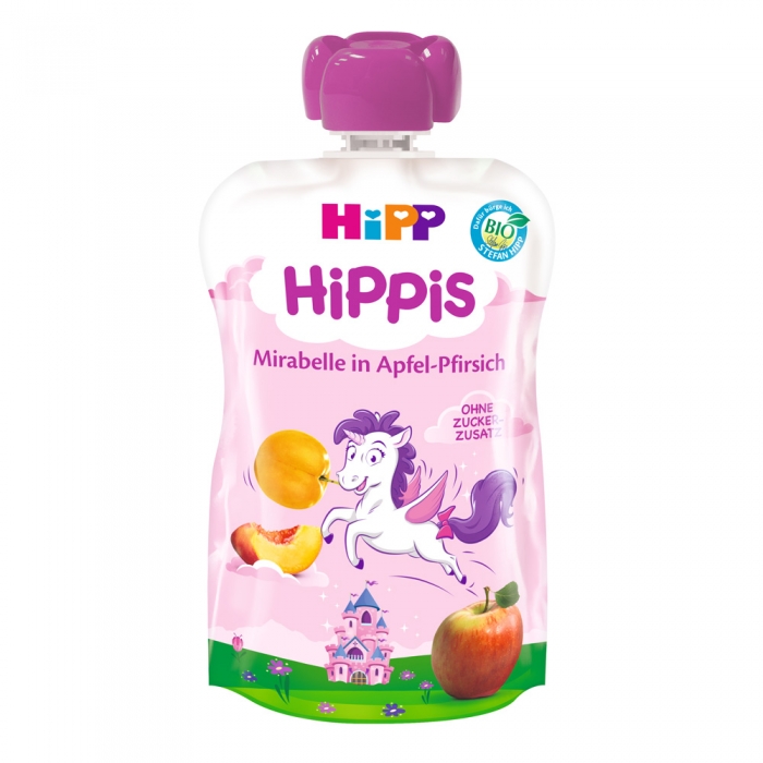 Piure HiPP Hippis prune Mirabelle, mar, piersica 100 g ERFMAR-H2811