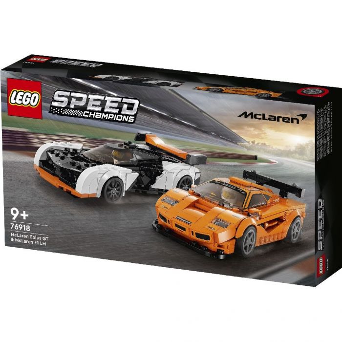 LEGO SPEED CHAMPIONS MCLAREN SOLUS GT SI MCLAREN F1 LM 76918 VIVLEGO76918