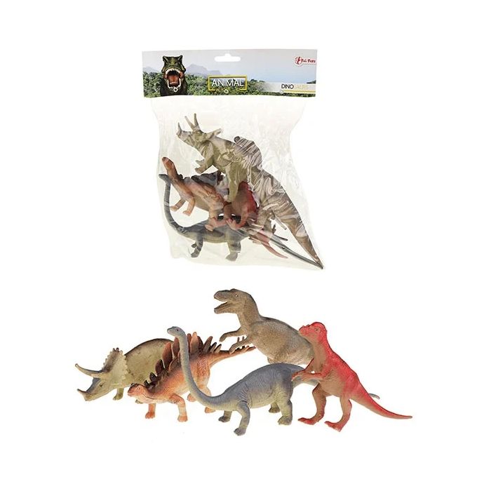 Set 5 figurine Dinozauri Animal World Keycraft TT34923A BBJTT34923A_Initiala
