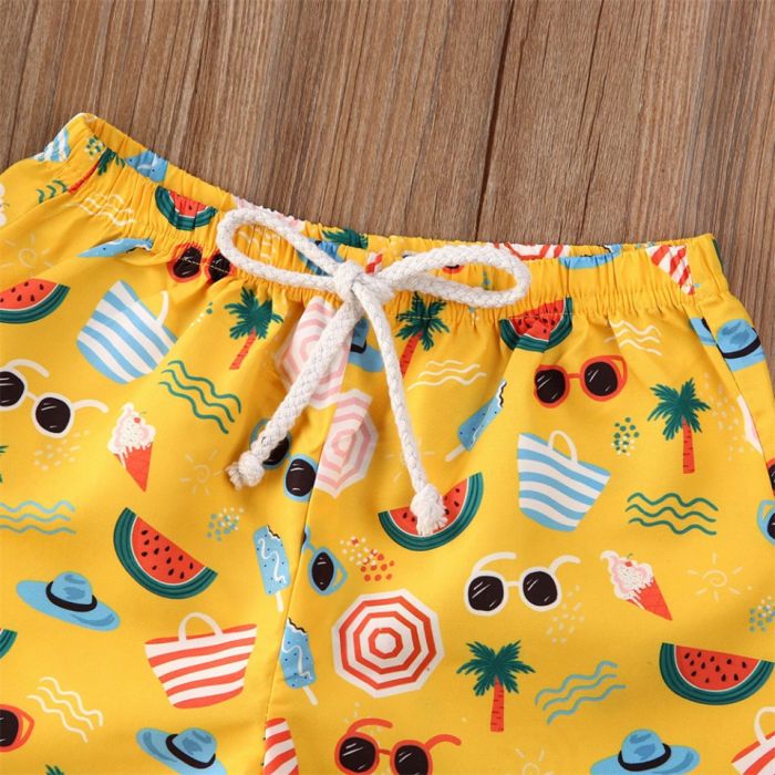 Pantaloni de plaja Summer (Marime: 110, Model: Ananas) JEM45b17
